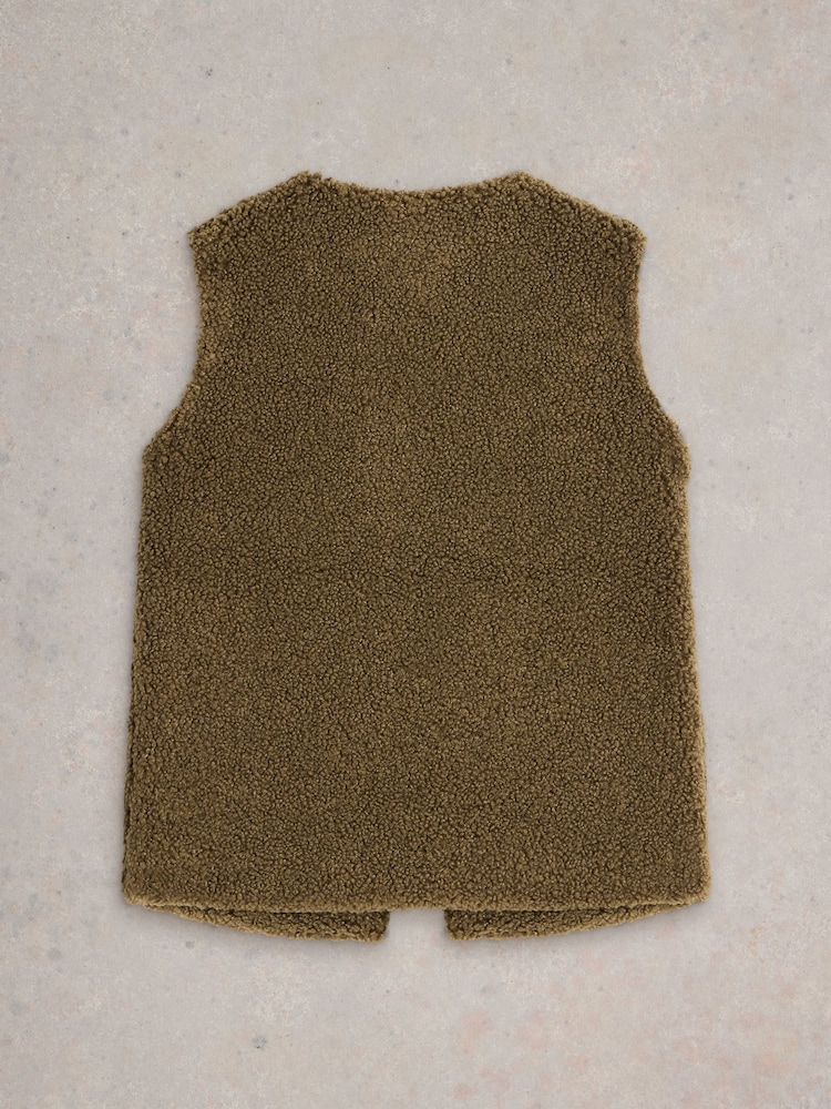 White Stuff Green Borg Gilet - Image 2 of 3