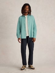 White Stuff Blue Bruton Oxford 100% Cotton Shirt - Image 1 of 6