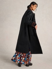 White Stuff Black Sloe Cotton Coat - Image 4 of 6