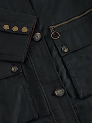 White Stuff Black Sloe Cotton Coat - Image 5 of 6