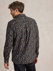 White Stuff Blue Clock Printed Shirt - Image 2 of 6
