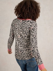 White Stuff Natural City Leo Heart Jumper - Image 2 of 6