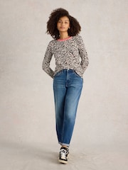 White Stuff Natural City Leo Heart Jumper - Image 3 of 6