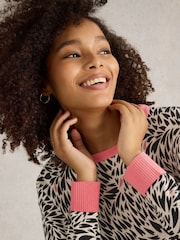 White Stuff Natural City Leo Heart Jumper - Image 4 of 6