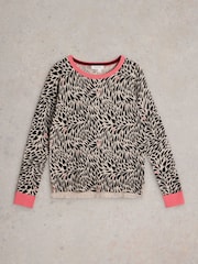 White Stuff Natural City Leo Heart Jumper - Image 5 of 6