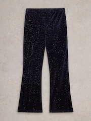 White Stuff Blue Sparkle Trousers - Image 1 of 3