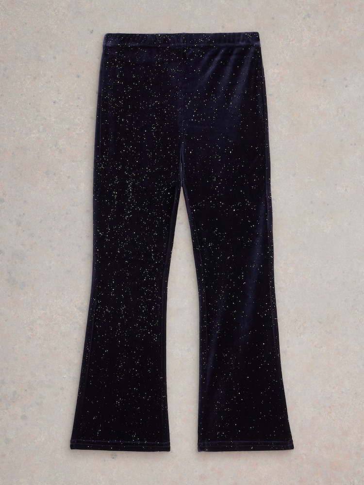 White Stuff Blue Sparkle Trousers - Image 2 of 3