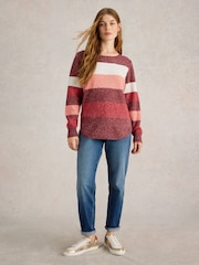 White Stuff Purple Talia Nep Jumper - Image 1 of 6