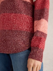 White Stuff Purple Talia Nep Jumper - Image 4 of 6