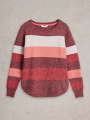 White Stuff Purple Talia Nep Jumper - Image 6 of 6
