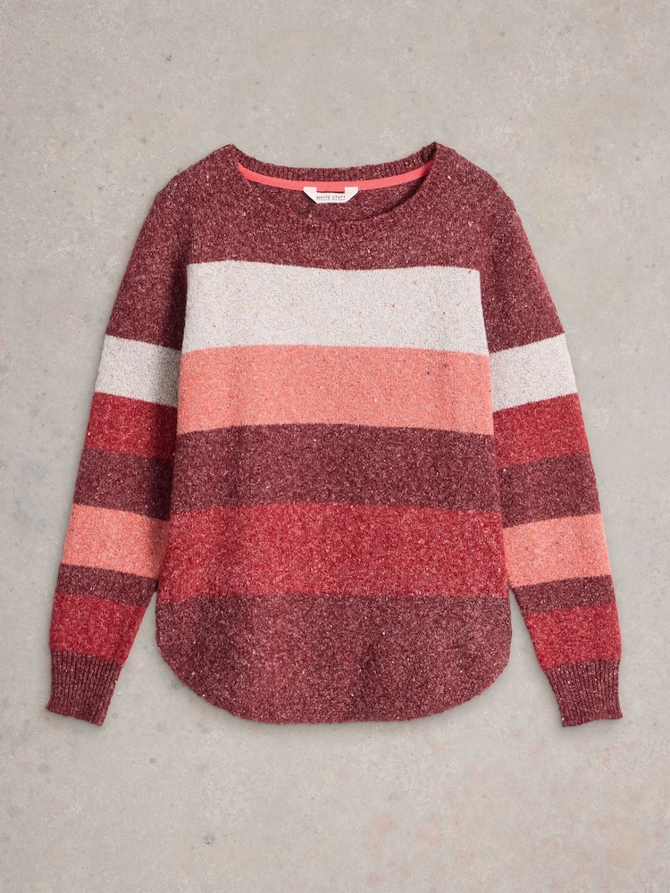 White Stuff Purple Talia Nep Jumper - Image 6 of 6