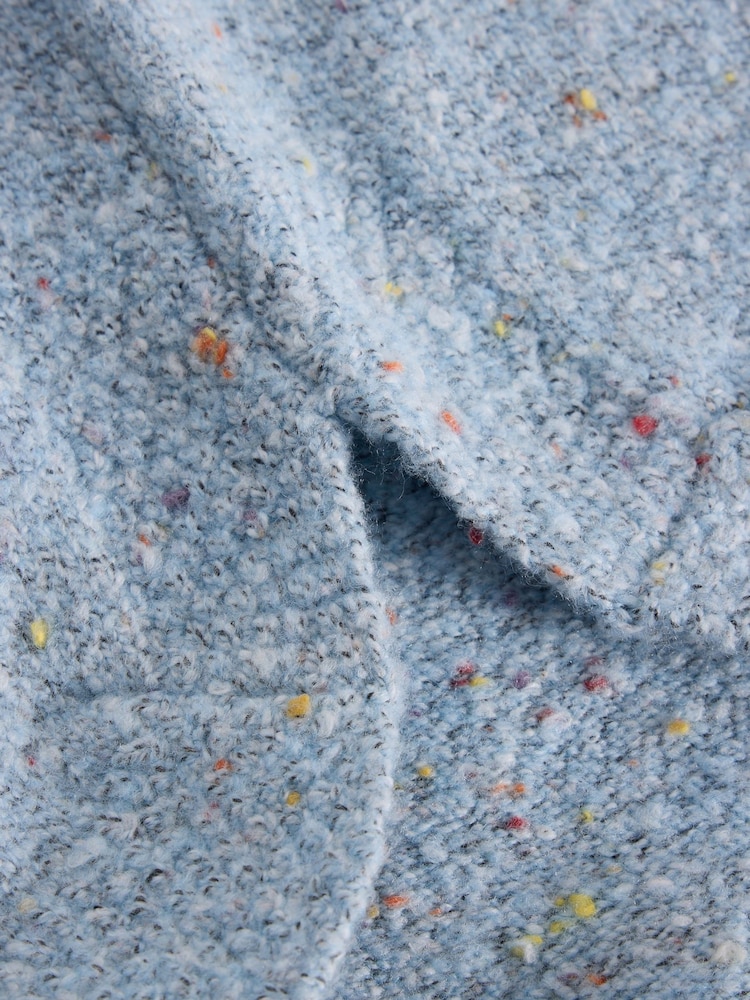 White Stuff Blue Talia Nep Jumper - Image 6 of 6