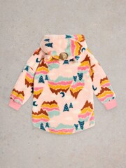 White Stuff Natural Girls Rainbow Cosy Hoodie - Image 2 of 3