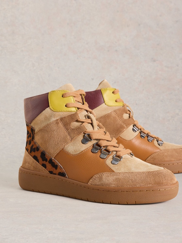 White Stuff Brown Harriet Mid Top Trainers - Image 4 of 4 White Stuff Brown Harriet Mid Top Trainers - Image 4 of 4