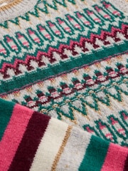 White Stuff Grey Fay Sparkle Fairisle Tank - Image 5 of 6