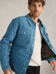White Stuff Blue Sussex Padded Jacket - Image 4 of 6