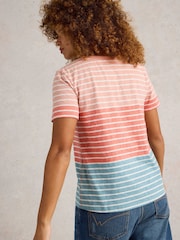 White Stuff Pink Nadia 100% Cotton T-Shirt - Image 2 of 6