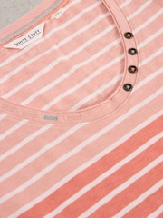 White Stuff Pink Nadia 100% Cotton T-Shirt - Image 6 of 6