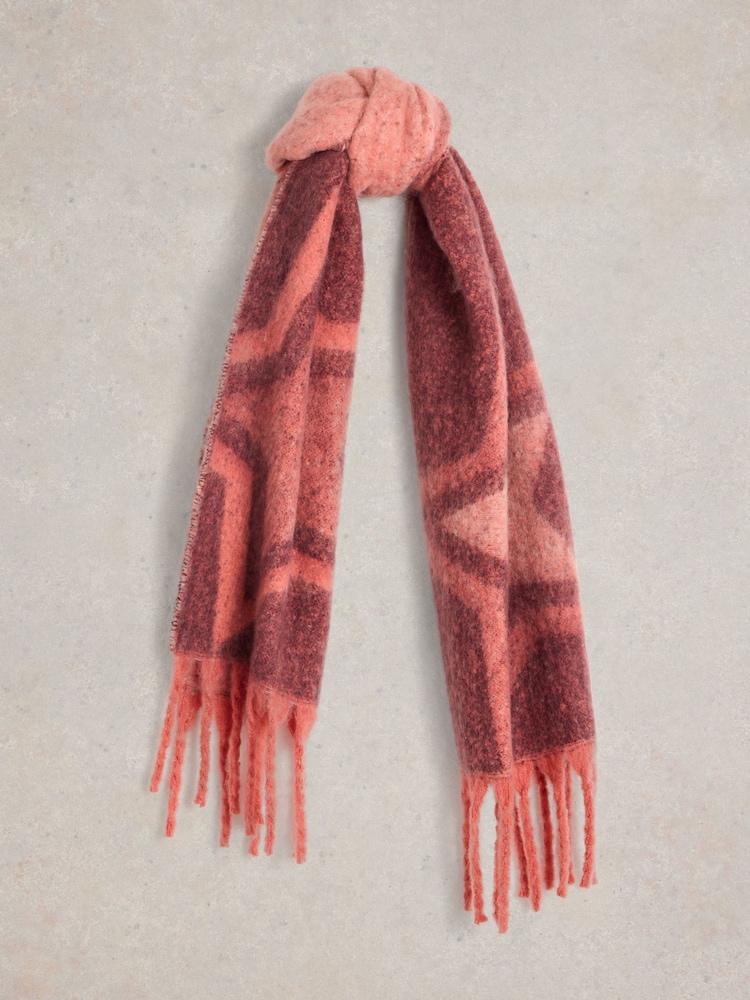 White Stuff Purple Shelly Brushed Scarf - Image 1 of 3 White Stuff Purple Shelly Brushed Scarf - Image 1 of 3