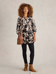 White Stuff Nela Printed 100% Cotton Shirt Tunic - Bild 1 von 6