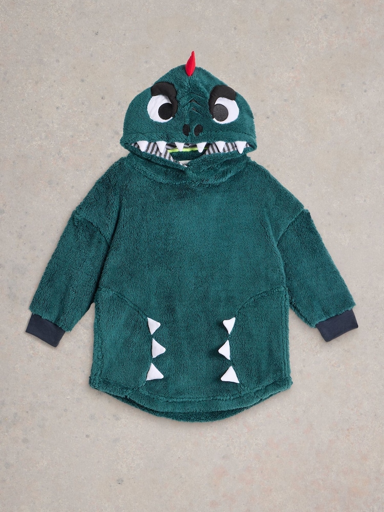 White Stuff Green Monster Cosy Hoodie - Image 1 of 3