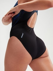 Speedo Blue HyperBoom Splice Muscleback Swimsuit - Image 4 of 5