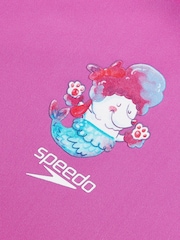 Speedo Pink Digital Short Sleeve Rash Top Set - Image 5 of 5