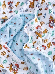 Aden + Anais White Cotton Muslin Blanket - Image 3 of 7