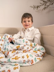 Aden + Anais White Cotton Muslin Blanket - Image 7 of 7