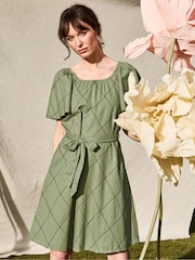 FatFace Green Beeble Benny Dress - Image 1 of 6
