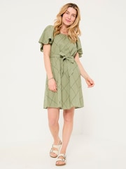 FatFace Green Beeble Benny Dress - Image 2 of 6