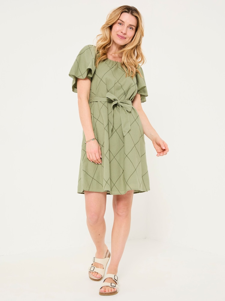 FatFace Green Beeble Benny Dress - Image 2 of 6