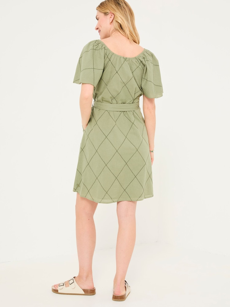 FatFace Green Beeble Benny Dress - Image 3 of 6