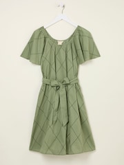 FatFace Green Beeble Benny Dress - Image 6 of 6