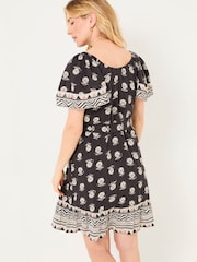 FatFace Benny Black Lino Shells Dress - Image 2 of 6