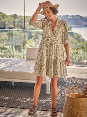 FatFace Nancy Ivory Linear Floral Dress - Image 1 of 12