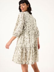 FatFace Nancy Ivory Linear Floral Dress - Image 3 of 12