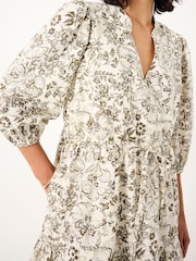 FatFace Nancy Ivory Linear Floral Dress - Image 6 of 12