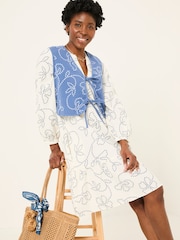 FatFace Amy Ivory Frill Tunic - Image 3 of 7