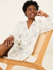 FatFace Amy Ivory Frill Tunic - Image 5 of 7