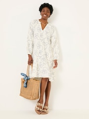 FatFace Amy Ivory Frill Tunic - Image 6 of 7