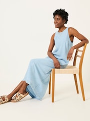 FatFace Iris Light Blue Denim Dress - Image 5 of 7