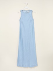 FatFace Iris Light Blue Denim Dress - Image 7 of 7