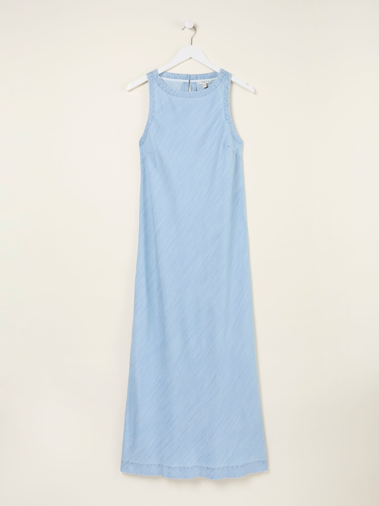 FatFace Iris Light Blue Denim Dress - Image 7 of 7