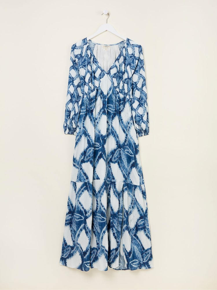 Indigo Blue Water Leaf - Vestido largo de FatFace - Imagen 7 de 7 Indigo Blue Water Leaf - Vestido largo de FatFace - Imagen 7 de 7