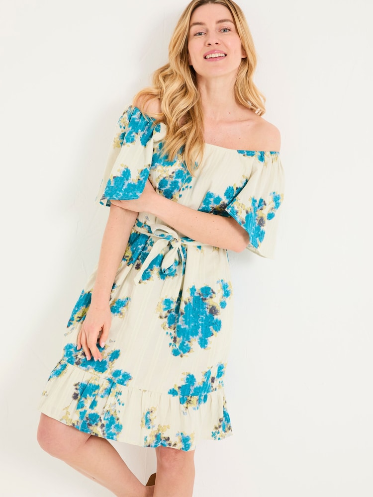 FatFace Benny Multi Blurred Floral Dress - Image 3 of 6