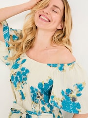 FatFace Benny Multi Blurred Floral Dress - Image 4 of 6