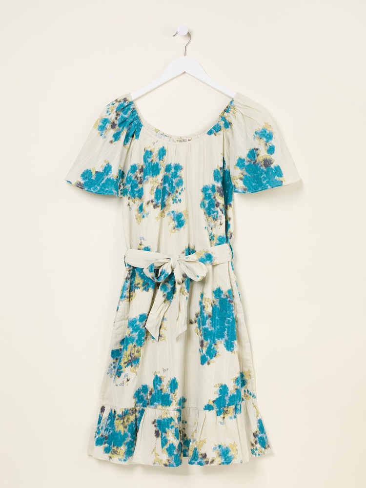 FatFace Benny Multi Blurred Floral Dress - Image 6 of 6