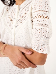 FatFace Brody Ivory Broderie Dress - Image 6 of 8