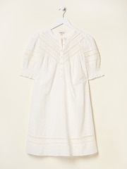 FatFace Brody Ivory Broderie Dress - Image 7 of 8